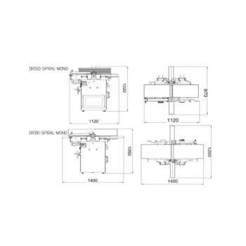 Pialla e spessore Holzprofi DR250 - Gamma Maker