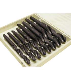 HSS drill bits for MT3/MT4 drill from 24 to 44 mm (box of 8 pieces)