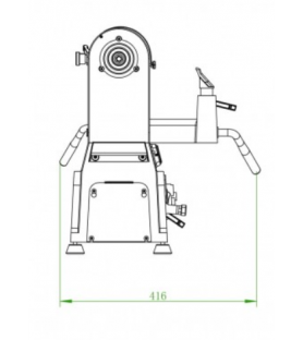 Tornio di legno  con variatore di velocità Holzprofi MC1420VF