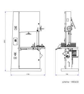 Sierra de cinta Holzprofi HBS630