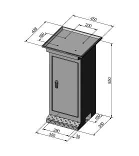 Socle universel BF 1 pour perceuse fraiseuse métal