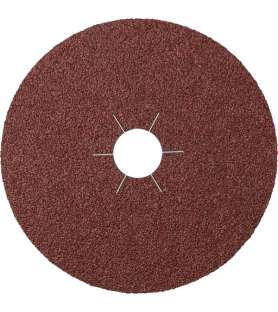 Disque fibre alésage étoilé dia.125x22 mm pour plateau de meuleuse ST358A Grain 40 - Lot de 5