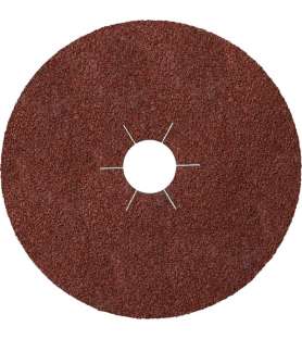 Disque fibre alésage étoilé dia.125x22 mm pour plateau de meuleuse HST359 - Meulage et polissage - Grain 80