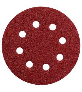 Hook & Loop Abrasive disc punched 180 mm grit 40-80-120 (6 pieces)