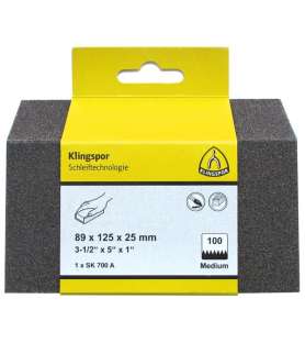 Abrasive block, abrasive sponge for Paint, Varnish, Wood Klingspor SK 700 A Grit 60