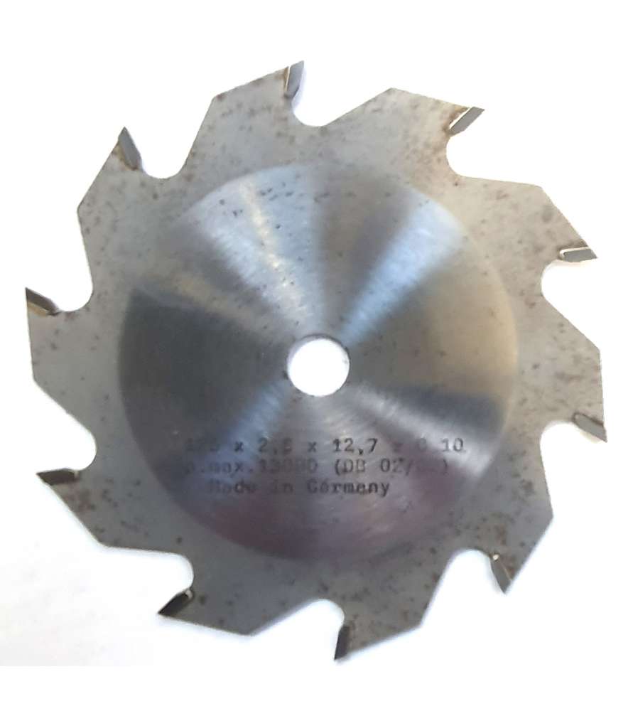 Lama circolare in metallo duro diam. 125 mm foro 12,7 mm - 10 denti