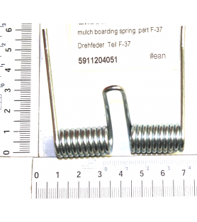 Muelle de capota mulsching 5911204051 para segadoras Scheppach y Woodster