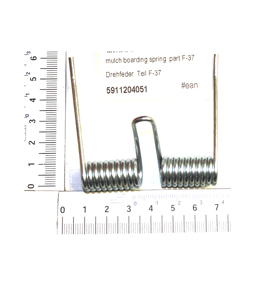 Muelle de capota mulsching 5911204051 para segadoras Scheppach y Woodster