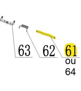 Axle reference 5911269006 of the side deflector for Scheppach mower