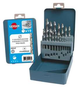 Leman 802.000.19 HSS-SP Metal Drill Bit Set - 19 Pieces