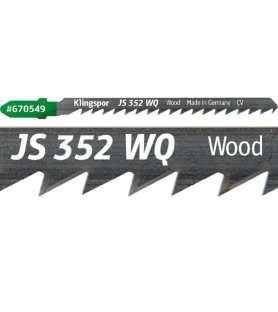 Lame de scie sauteuse Klingspor JS 352 WQ Extra spéciale pour les coupes courbes - Tous bois