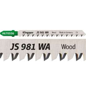 Klingspor JS 981 WA Special extra strong jigsaw blade for precise angle cuts - All woods