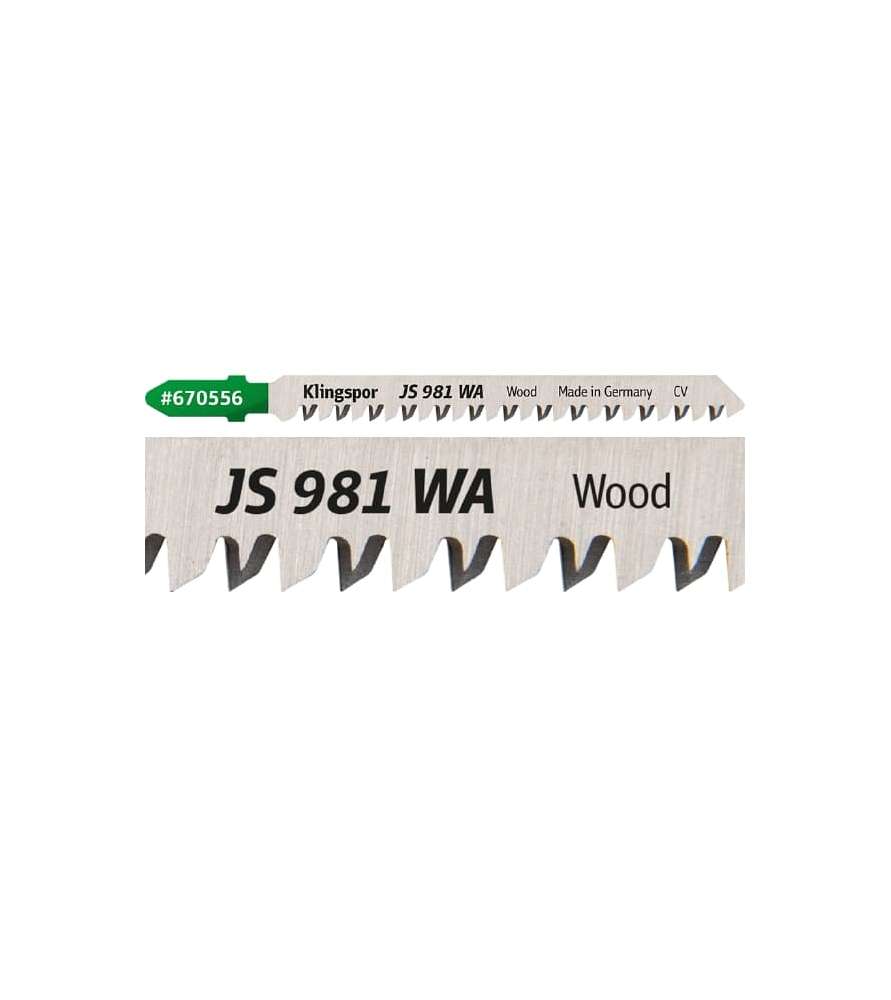 Klingspor JS 981 WA Special extra strong jigsaw blade for precise angle cuts - All woods