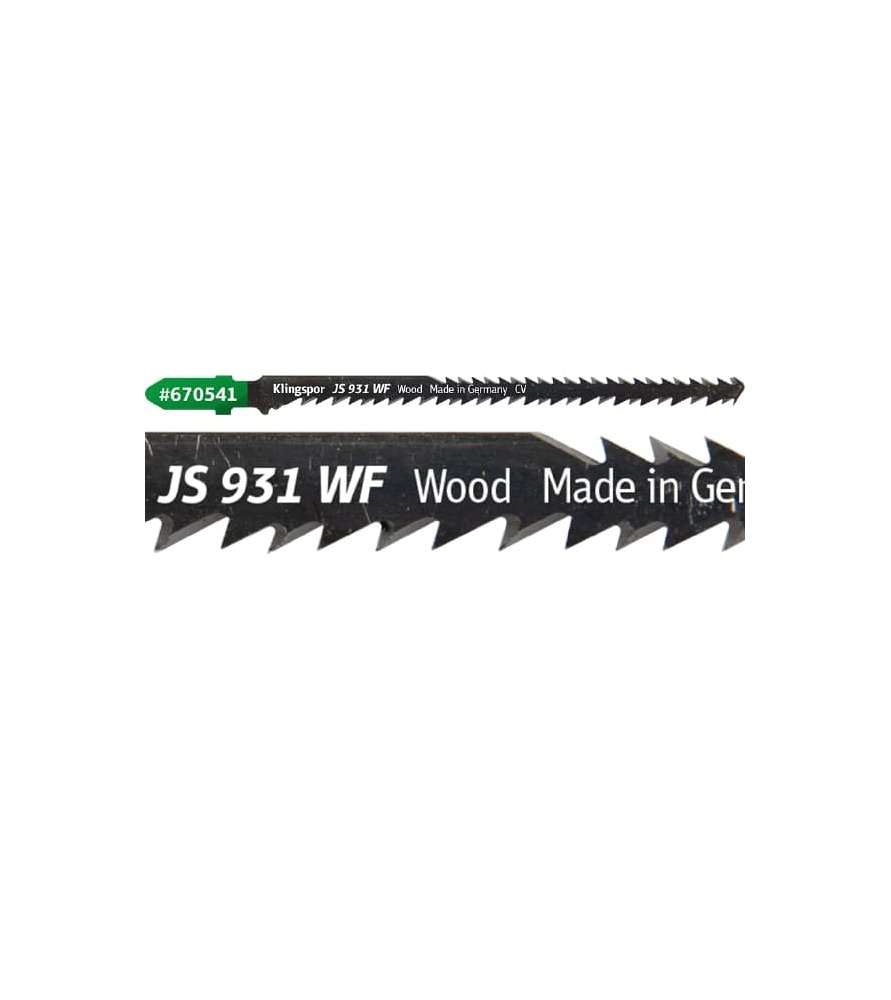 Klingspor JS 931 WF Special jigsaw blade for extreme curved cuts - All woods