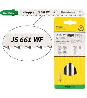 Klingspor JS 661 WF Supra jigsaw blade for very clean and straight cuts - All woods