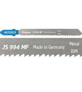 Klingspor JS 994 MF Special Bimetal Jigsaw Blade - Straight Cuts - Vario Tooth - For Steel and Stainless Steel Sheets