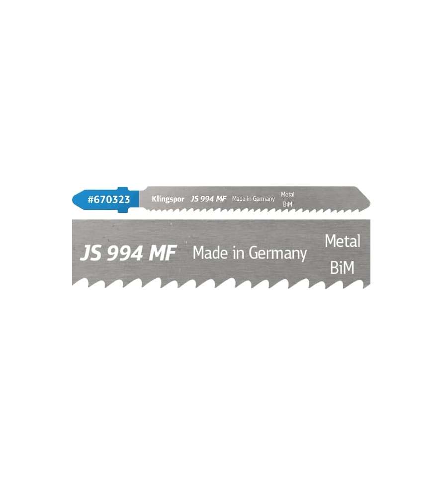 Klingspor JS 994 MF Special Bimetal Jigsaw Blade - Straight Cuts - Vario Tooth - For Steel and Stainless Steel Sheets