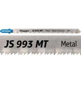 Hoja de sierra de calar bimetálica Klingspor JS 993 MT Special - corte recto - dientes Vario - metal y plástico