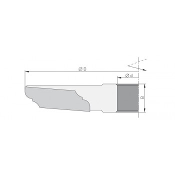 Panel raising cutter dia. 160 mm with TC reversible blades