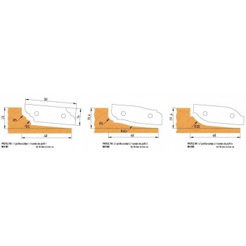 Panel raising cutter dia. 160 mm with TC reversible blades