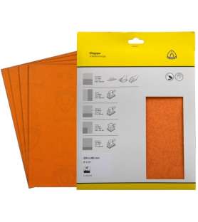 Feuille abrasive Klingspor 230x280 mm grain 120 - Lot de 5 pièces