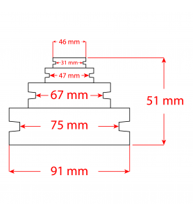 Polea C15 para taladro de columna Holzmann SB4116HM