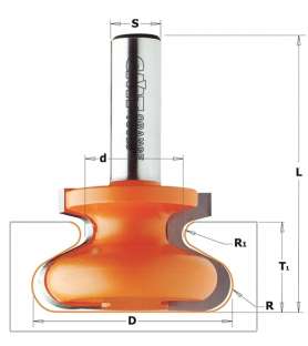 CMT 955-103.11 - Fresa para mangos diá. 38,1 mm Q8