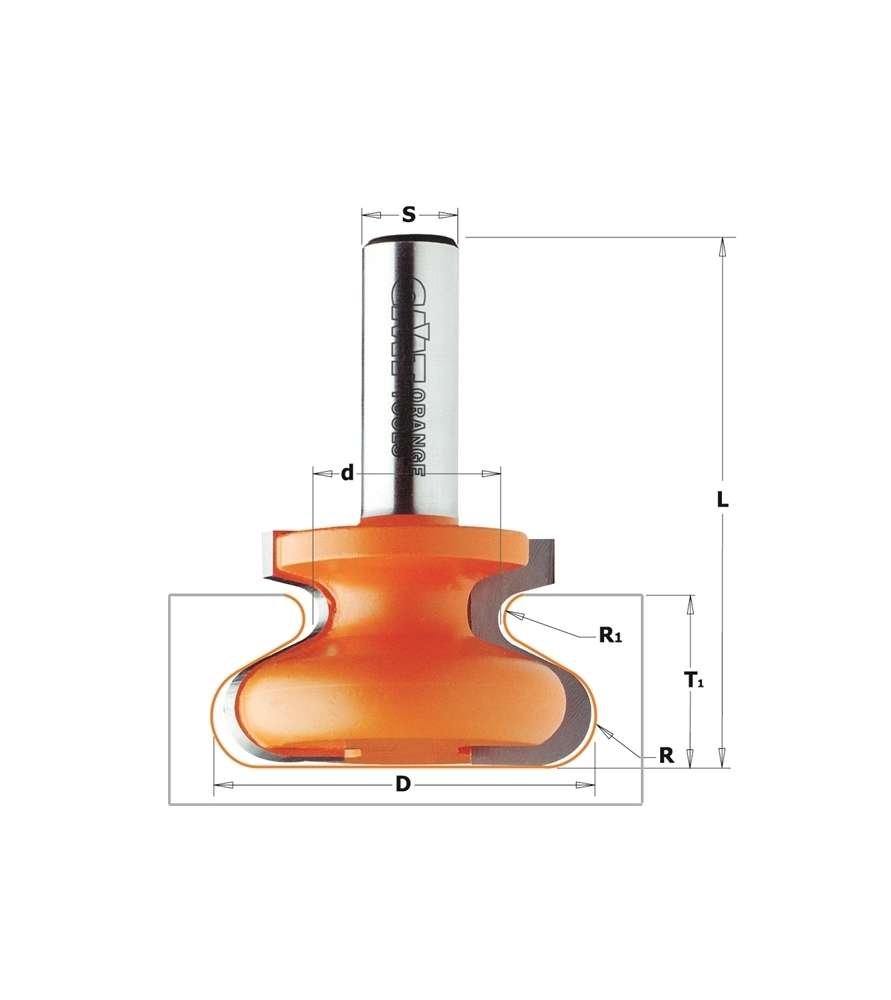 CMT 955-103.11 - Griffleistenfräser Ø38.1 mm Q8