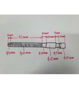 Rod for the circular saw flywheel (Bestcombi, Kity 419 and Precisa 2.0)