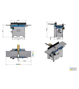 Degauchisseuse raboteuse 320 mm Holzprofi DG320TS arbre hélicoïdal- 400V