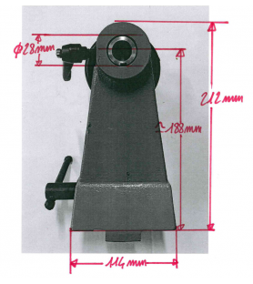 Testa mobile per tornio per legno 1000 mm