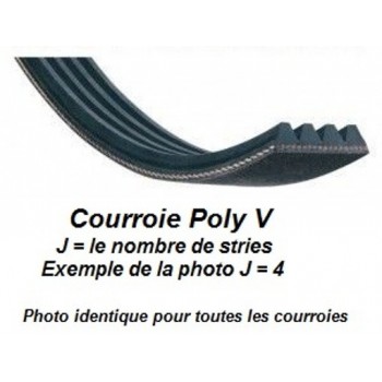 Courroie Poly V 483J5 pour scie circulaire Holzmann TS250