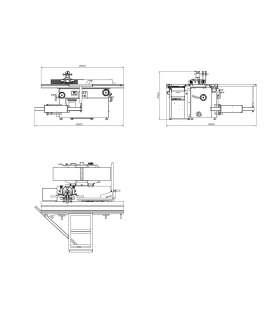 Combinazione per la lavorazione del legno a 5 operazioni Holzprofi Maker CB310-SPIRAL-MONO con albero elicoidale - 230V