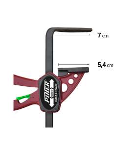 Morsetto rapido Quick T-Track Piher 52103 - 220 mm di serraggio