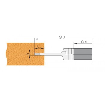 Le Ravageur - Porte-outils à rainer extensible de 5-9.5 mm Ø150 mm - 8 coupes pour toupie arbre de 30 mm