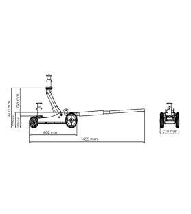 Cric hydraulique tout terrain Holzmann OWH1.5 - 1.5 Tonnes