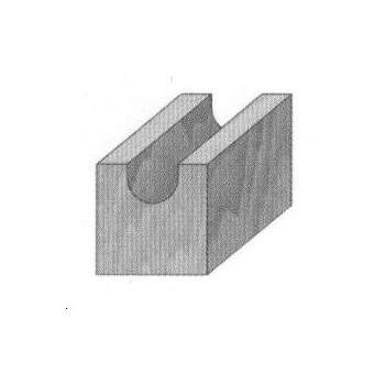 Hohlkehlfräser radius 4.75 mm shaft 8 mm