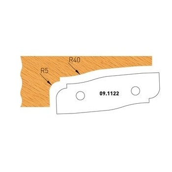 Profilmesser Form 2 für Abplattfräser - Ausführung unten
