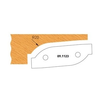 Profilmesser Form 3 für Abplattfräser - Ausführung unten
