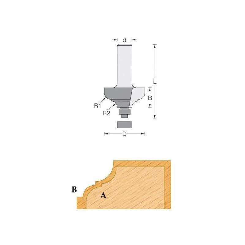 Decorative Router Bit Probois Machinoutils