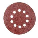 Abrasive disc hook and loop perforated 180 mm