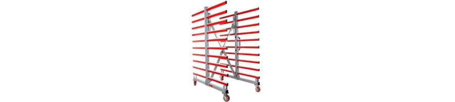 Mobile drying trolley